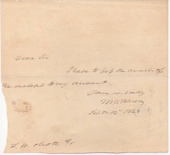 MARTIN VAN BUREN signed 2x letter 1828 president antique history vintage USA MARTIN VAN BUREN signed 2x letter 1828 president antique history vintage USA