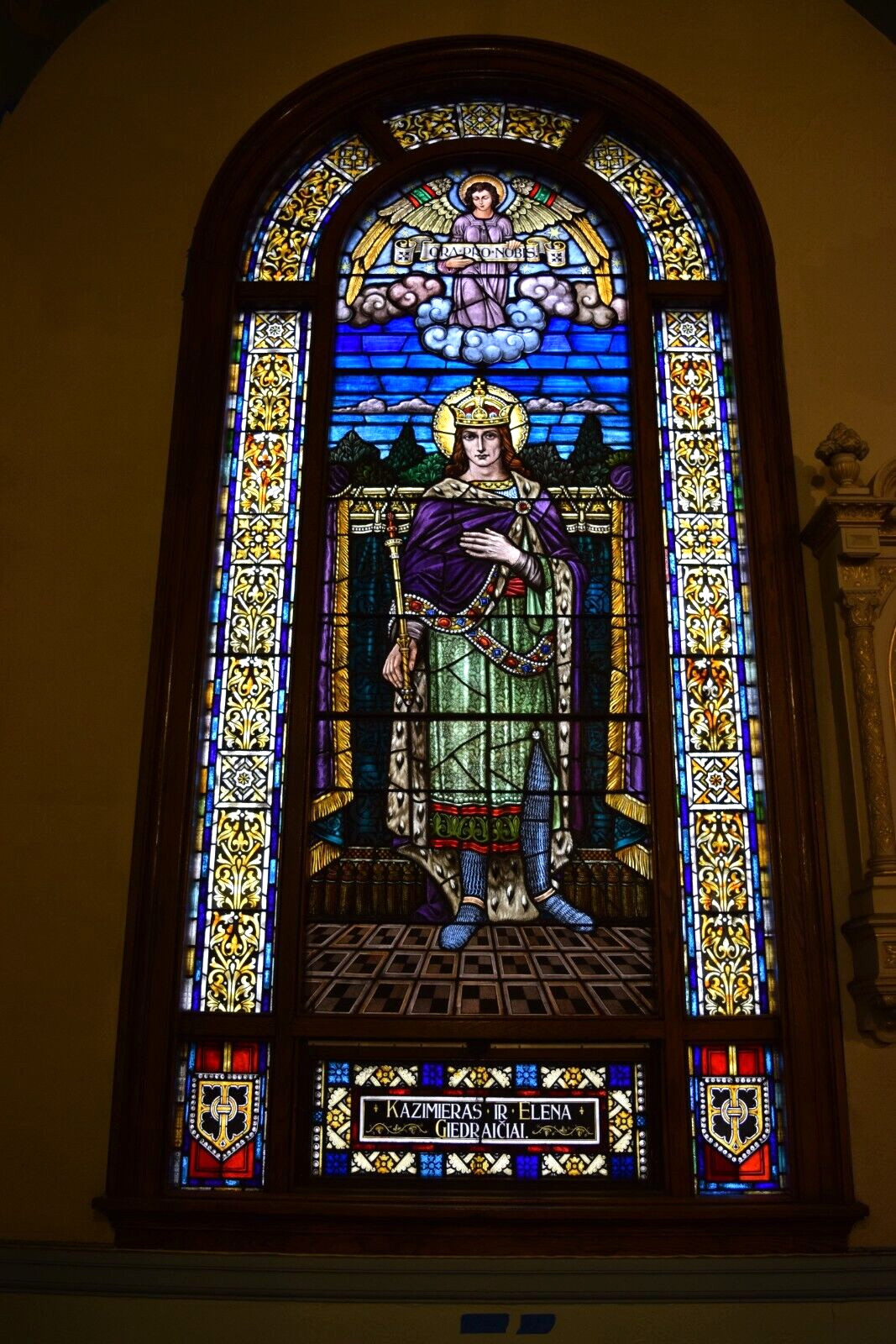 + Antique Stained Glass Window, St. Louis, King of France (#2 of 14) chalice co. + Antique Stained Glass Window, St. Louis, King of France (#2 of 14) chalice co.