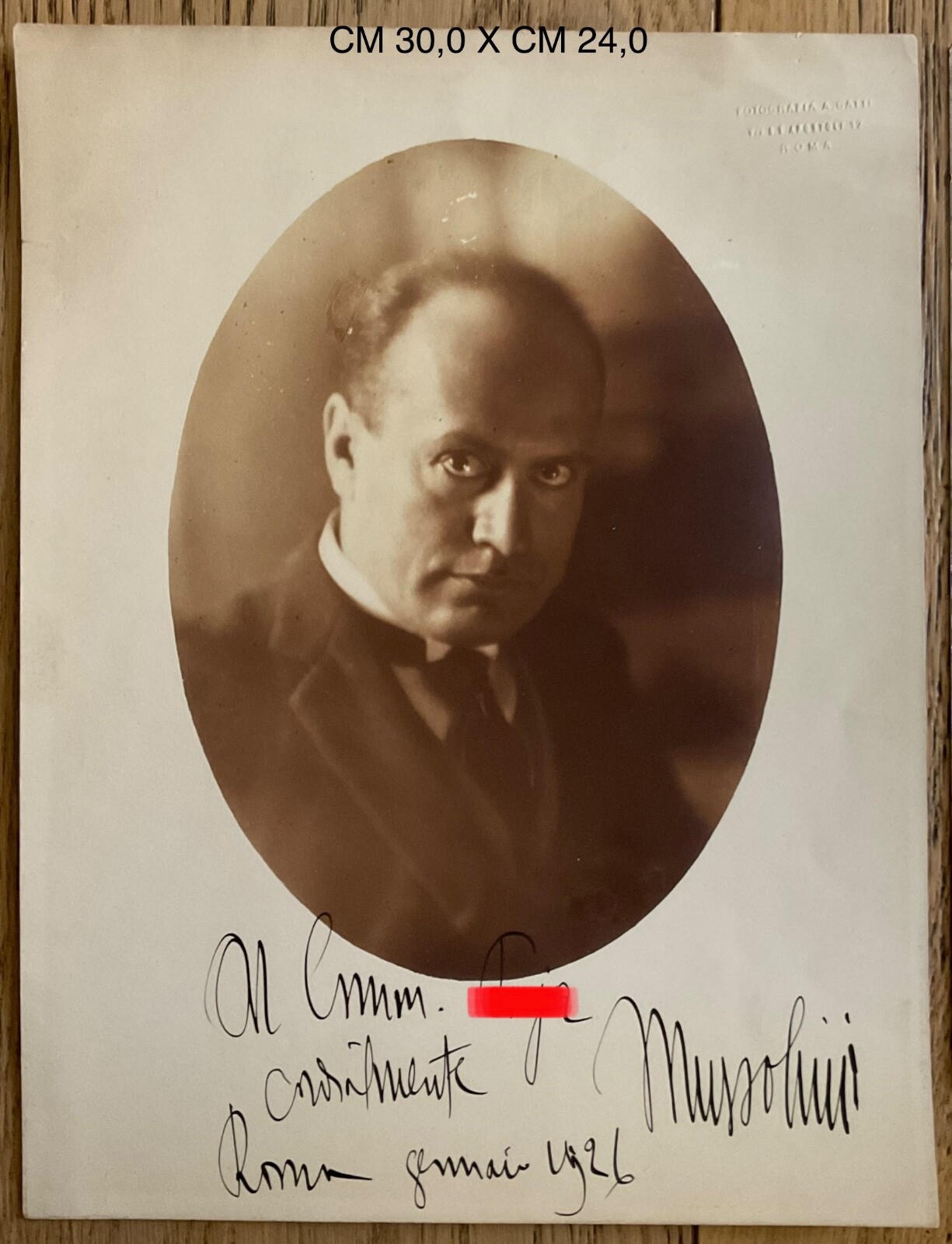 ITALIA IL CAPO DEL GOVERNO GRANDE FOTO CON DEDICA AUTOGRAFA ROMA 1926 FOTO GATTI ITALIA IL CAPO DEL GOVERNO GRANDE FOTO CON DEDICA AUTOGRAFA ROMA 1926 FOTO GATTI