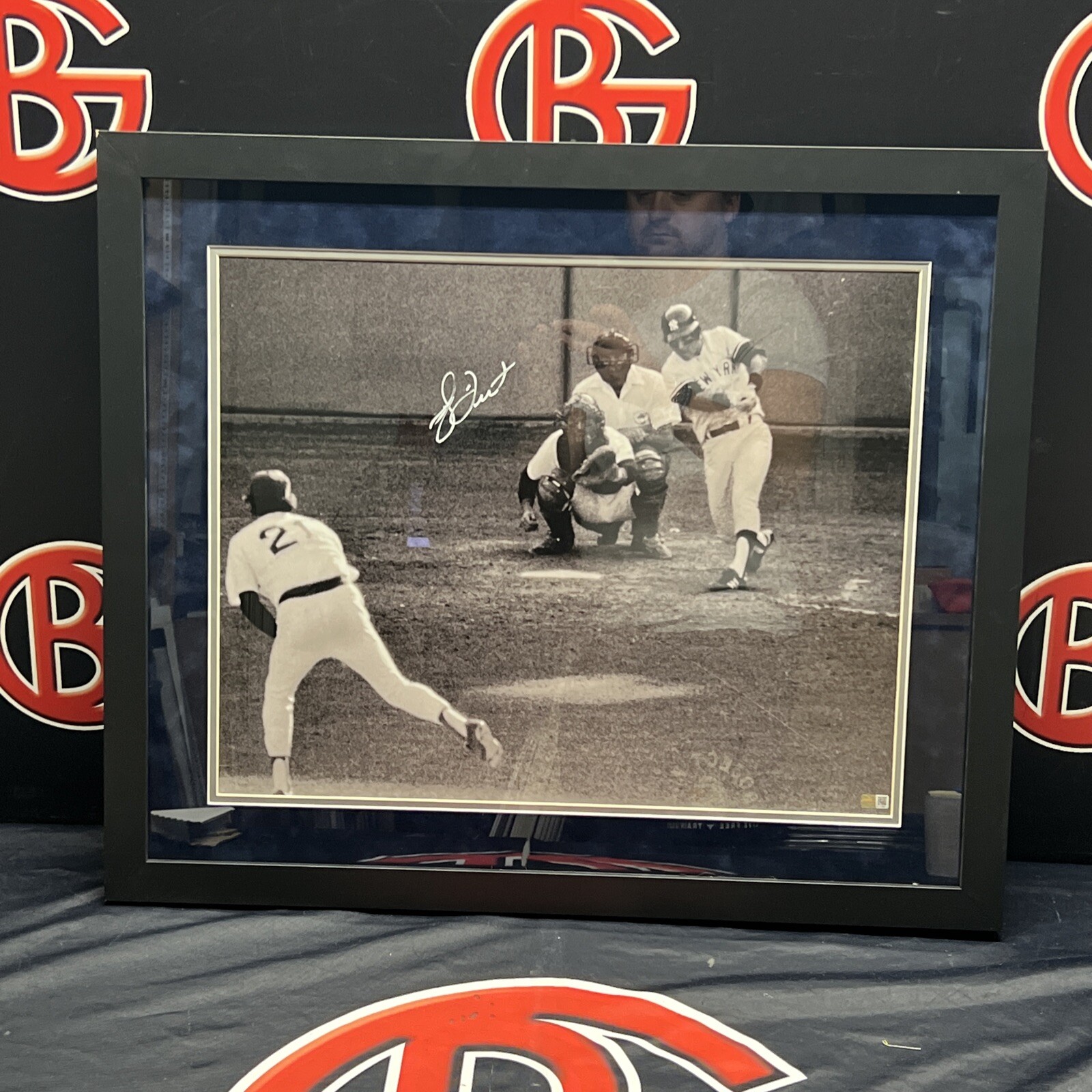Bucky Dent New York Yankees Signed Framed 16x20 Autographed Steiner CX