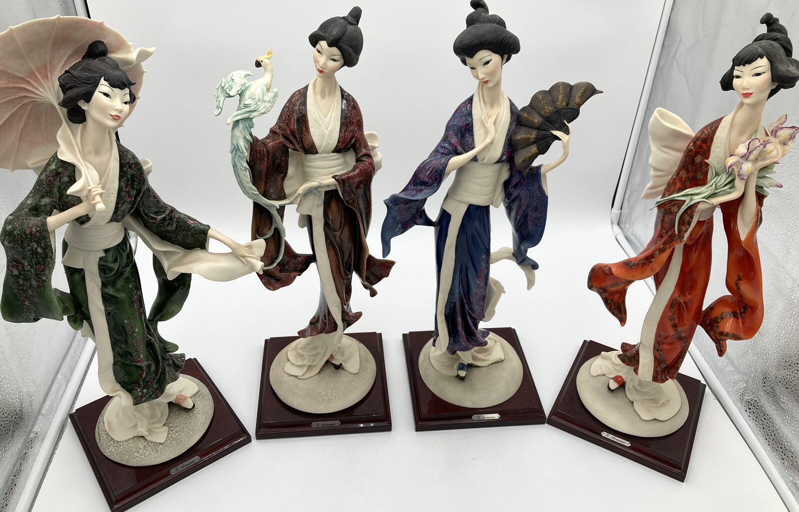 1989 Extremely Rare 37/10,000 Giuseppe Armani, Four 19”, “Pearls Of The Orient” 1989 Extremely Rare 37/10,000 Giuseppe Armani, Four 19”, “Pearls Of The Orient”