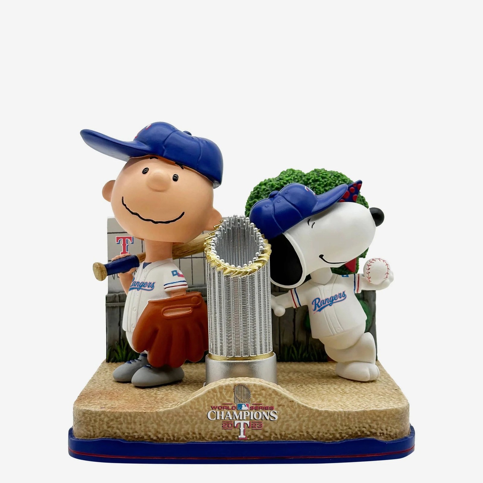 Charlie Brown Snoopy Texas Rangers Peanuts 2023 World Series Champs Bobblehead Charlie Brown Snoopy Texas Rangers Peanuts 2023 World Series Champs Bobblehead
