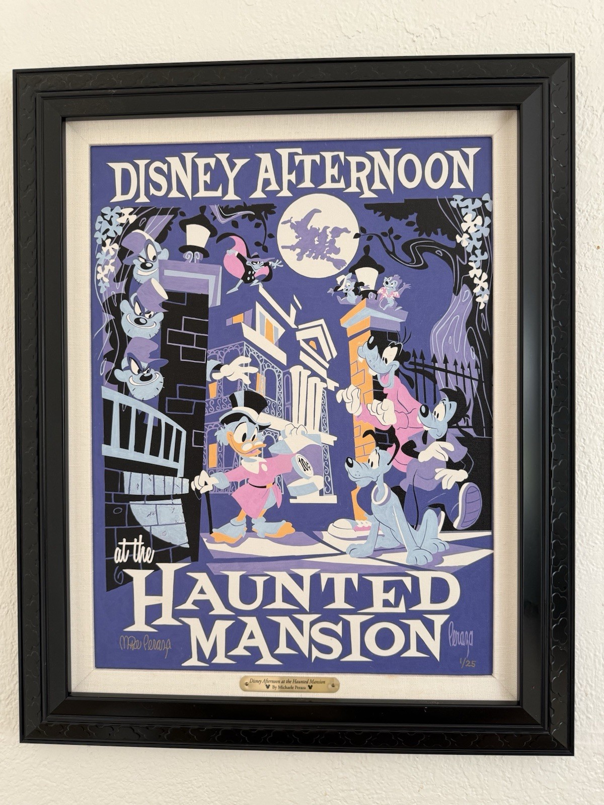 D23 Expo 2019 Disney Afternoon Haunted Mansion Framed Art LE 25 Peraza Rare no 1 D23 Expo 2019 Disney Afternoon Haunted Mansion Framed Art LE 25 Peraza Rare no 1