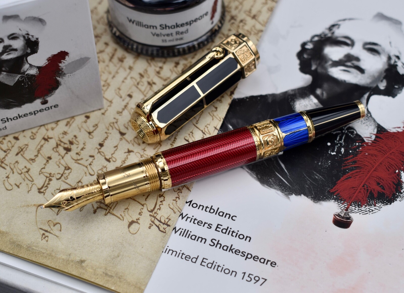 MONTBLANC 2016 William Shakespeare Writers Limited Edition 1597 Fountain Pen M MONTBLANC 2016 William Shakespeare Writers Limited Edition 1597 Fountain Pen M