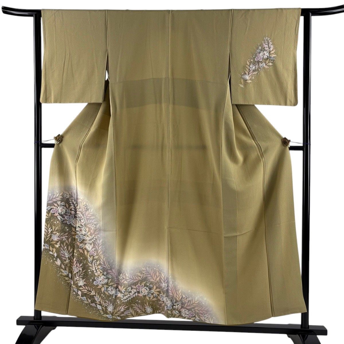Yamato Kimono Futsugesha Tsujigahana Uguisu Iro Silk Vintage Authentic Rare Yamato Kimono Futsugesha Tsujigahana Uguisu Iro Silk Vintage Authentic Rare