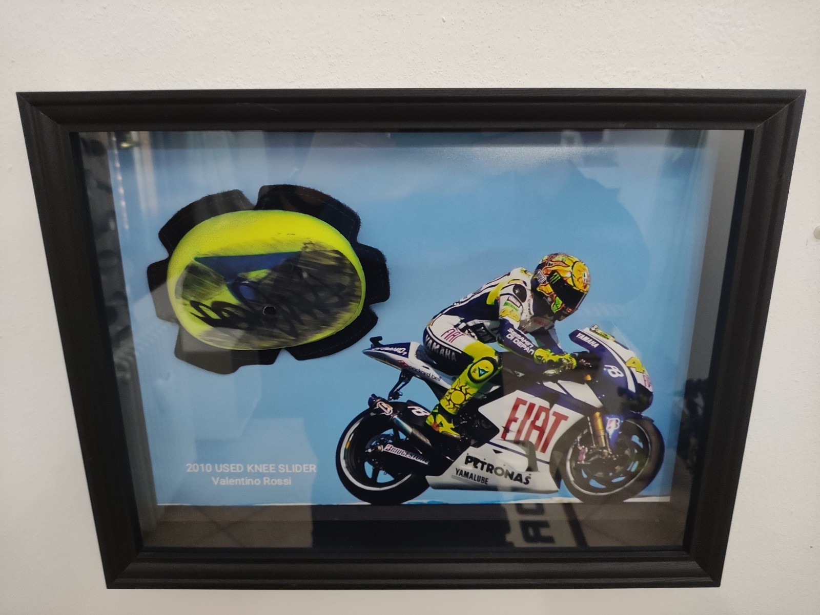 Original Knee Slider Used By Valentino Rossi Original Knee Slider Used By Valentino Rossi