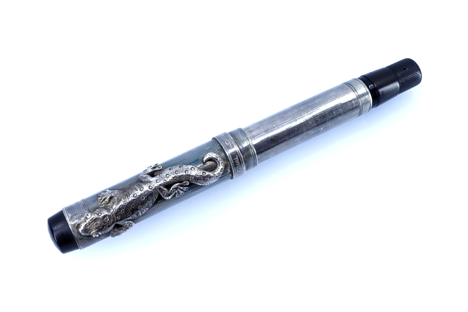 Montblanc Fountain pen - Silver Lizard - 1930s - SIMPLO Original .925 silver