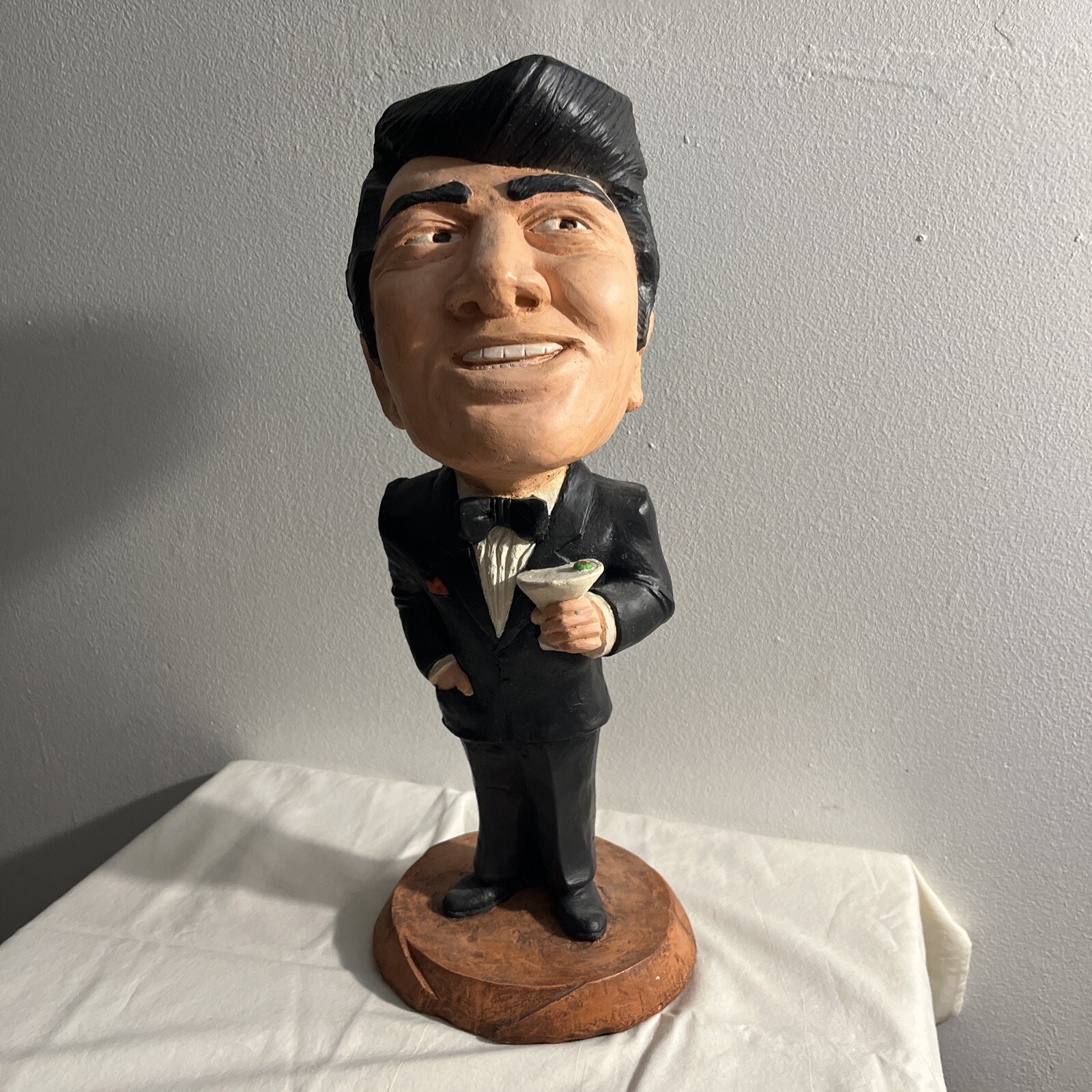 Dean Martin Enesco Like Statue. Very Rare R. Marko Signed Sinatra Rat Pack