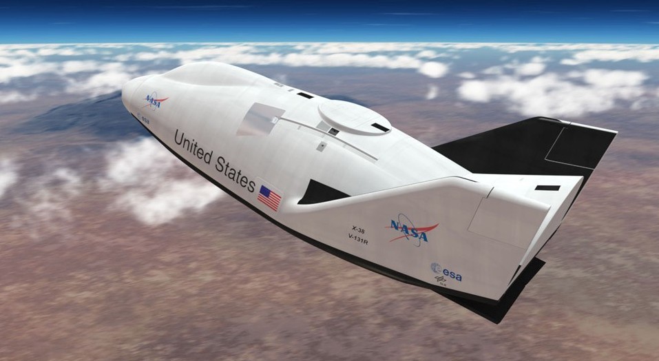 NASA X-38 Crew Return Vehicle (CRV) Wood Model Large