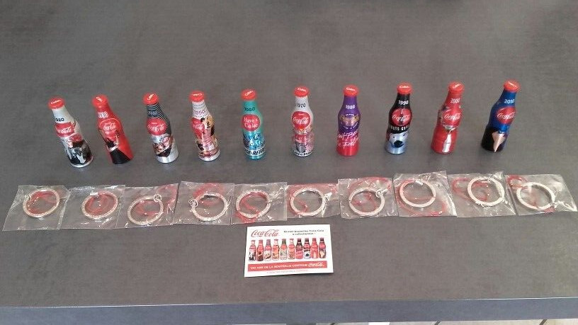 COLLECTOR MINI KEYCHAIN BOTTLES COCA COLA COKE THE 100 YEARS COLLECTOR MINI KEYCHAIN BOTTLES COCA COLA COKE THE 100 YEARS