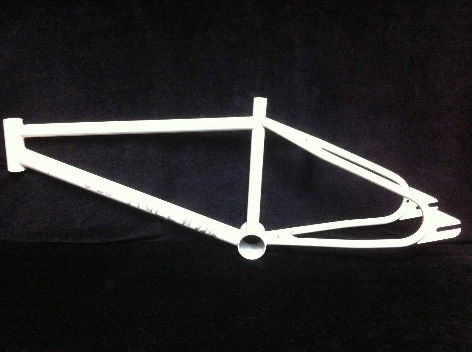 Super Rare White NOS 1987 HUTCH PRO RACER CR-MO Error FRAME Old School BMX Star 