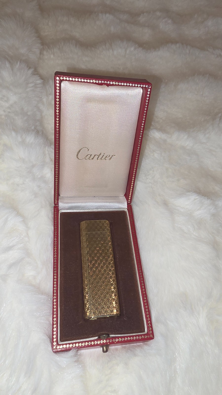 Rare Italian Goldsmith Vintage Cartier Les Must 18k Solid Gold Lighter With Box Rare Italian Goldsmith Vintage Cartier Les Must 18k Solid Gold Lighter With Box