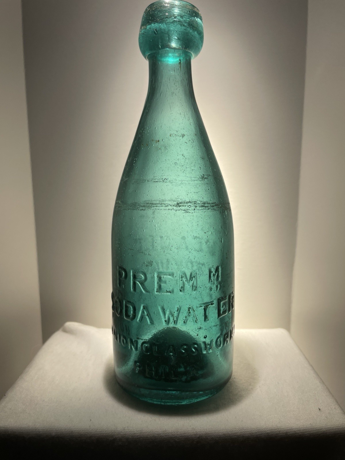 W. EAGLE VESTRY, VARICK & CANAL STS, PREMm SODA WATER, UNION GLASSWORKS, PHILA.