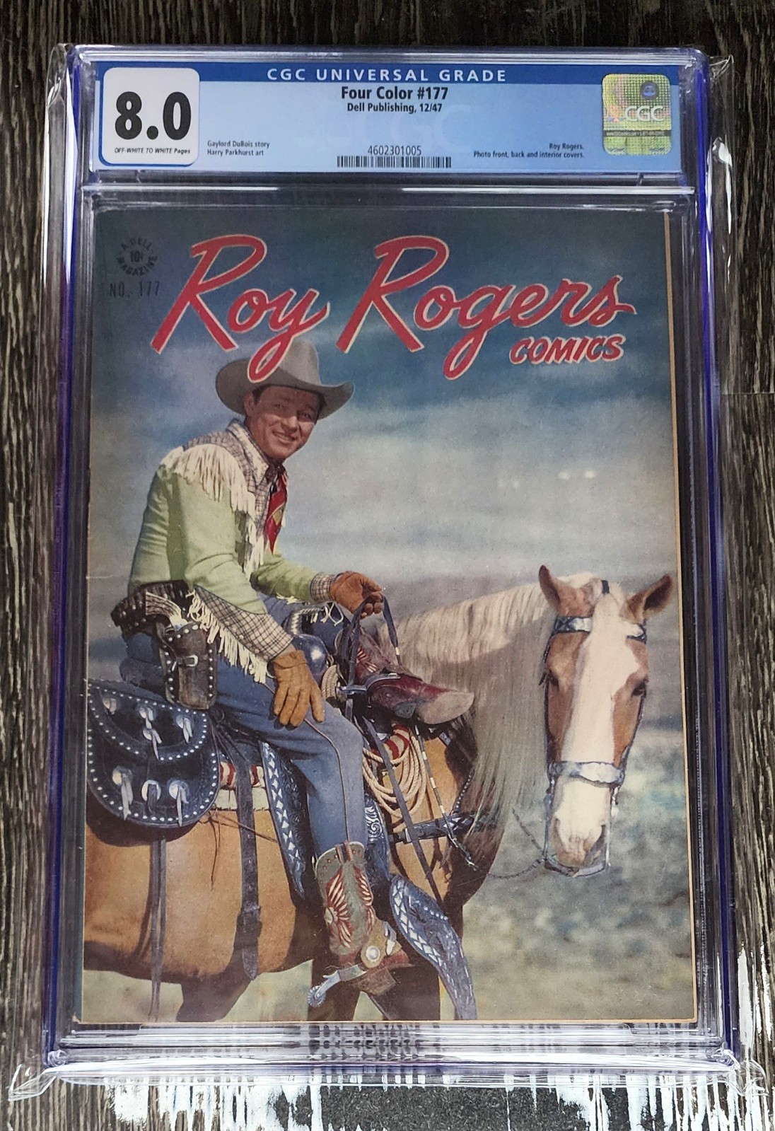 CGC Universal Grade 8.0 Four Color #177 Dec 1947 Roy Rogers Comics Dell Publ CGC Universal Grade 8.0 Four Color #177 Dec 1947 Roy Rogers Comics Dell Publ