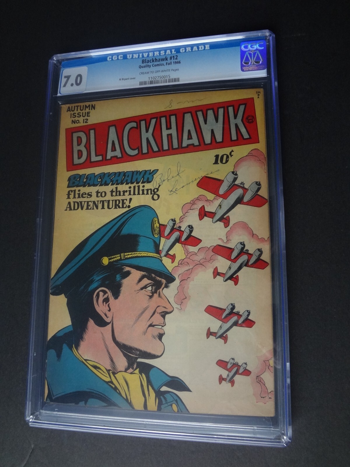 Blackhawk #12 CGC 7.0 1946 Quality Comics Fall War Al Bryant Golden Age
