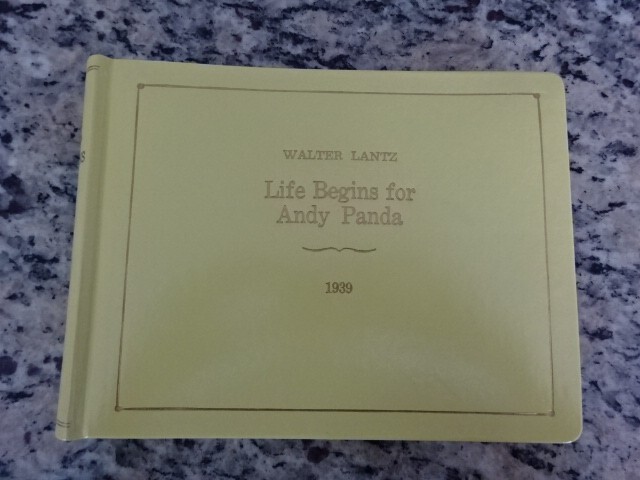 ORIGINAL STORYBOARD & PRESS CLIPPINGS OF LIFE BEGINS ANDY PANDA (1939) LANTZ ORIGINAL STORYBOARD & PRESS CLIPPINGS OF LIFE BEGINS ANDY PANDA (1939) LANTZ
