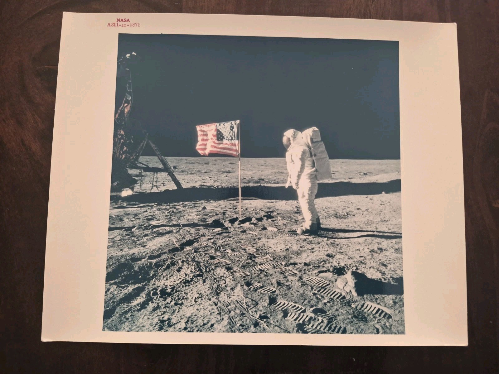 1969 Apollo 11 Nasa Red Letter Photo Original 1969 Apollo 11 Nasa Red Letter Photo Original