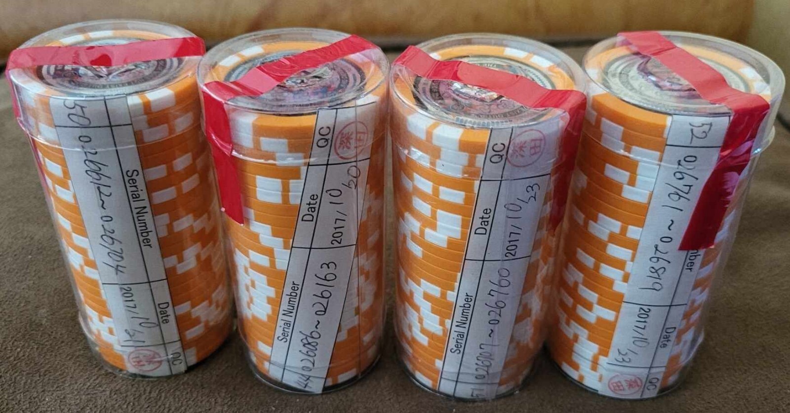 Large lot of Satori chips 4x ROLLS Bitcoin Like Casascius Lealana Large lot of Satori chips 4x ROLLS Bitcoin Like Casascius Lealana