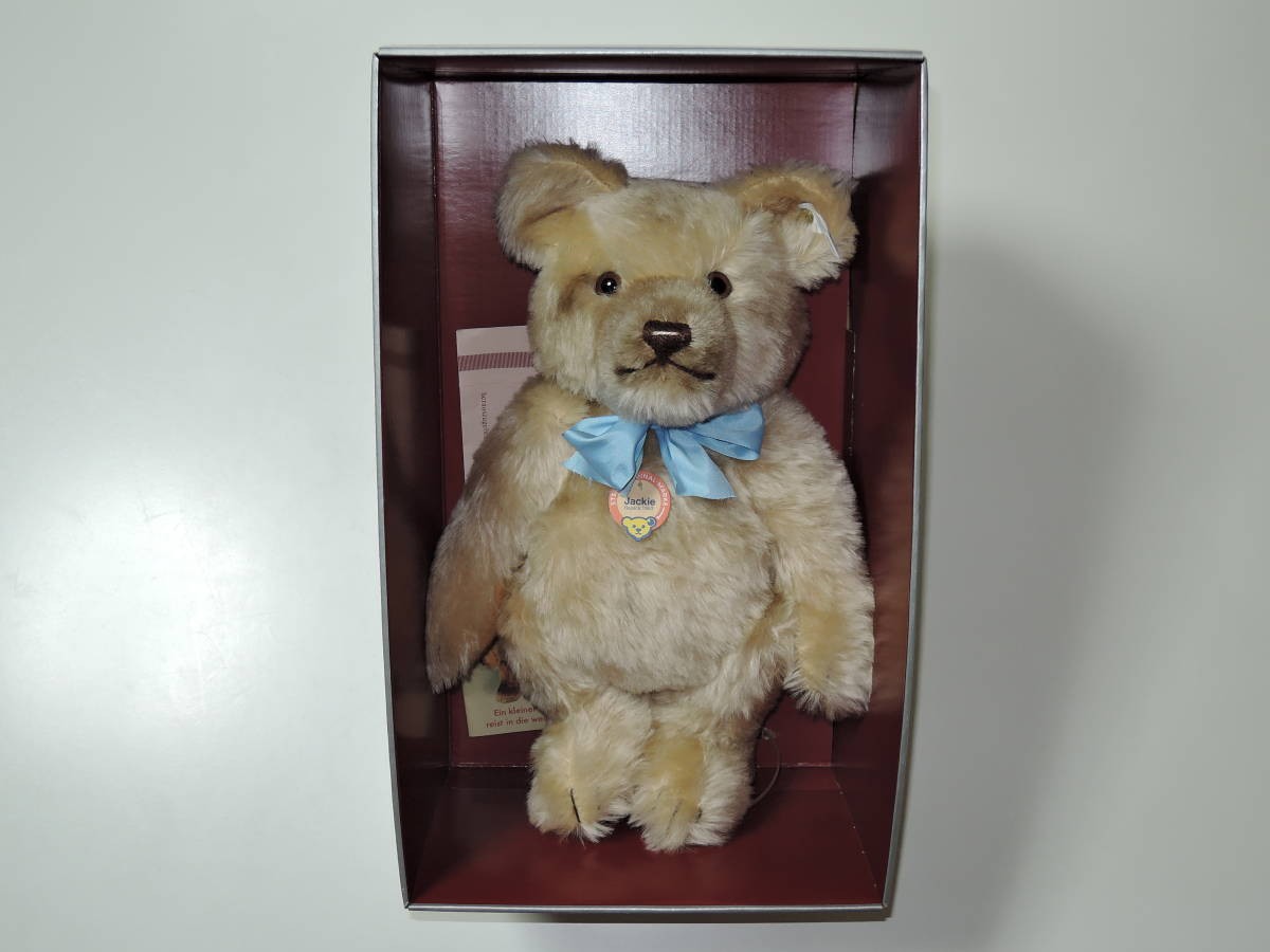 Plush Toy Steiff Jackie 1953 Teddy Bear Replica 35cm Limited Edition No.02131 Plush Toy Steiff Jackie 1953 Teddy Bear Replica 35cm Limited Edition No.02131