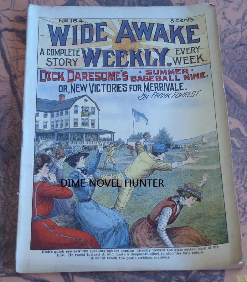 WIDE AWAKE WEEKLY #165 DICK DARESOME CANOE RACE 1909 DIME NOVEL STORYPAPER