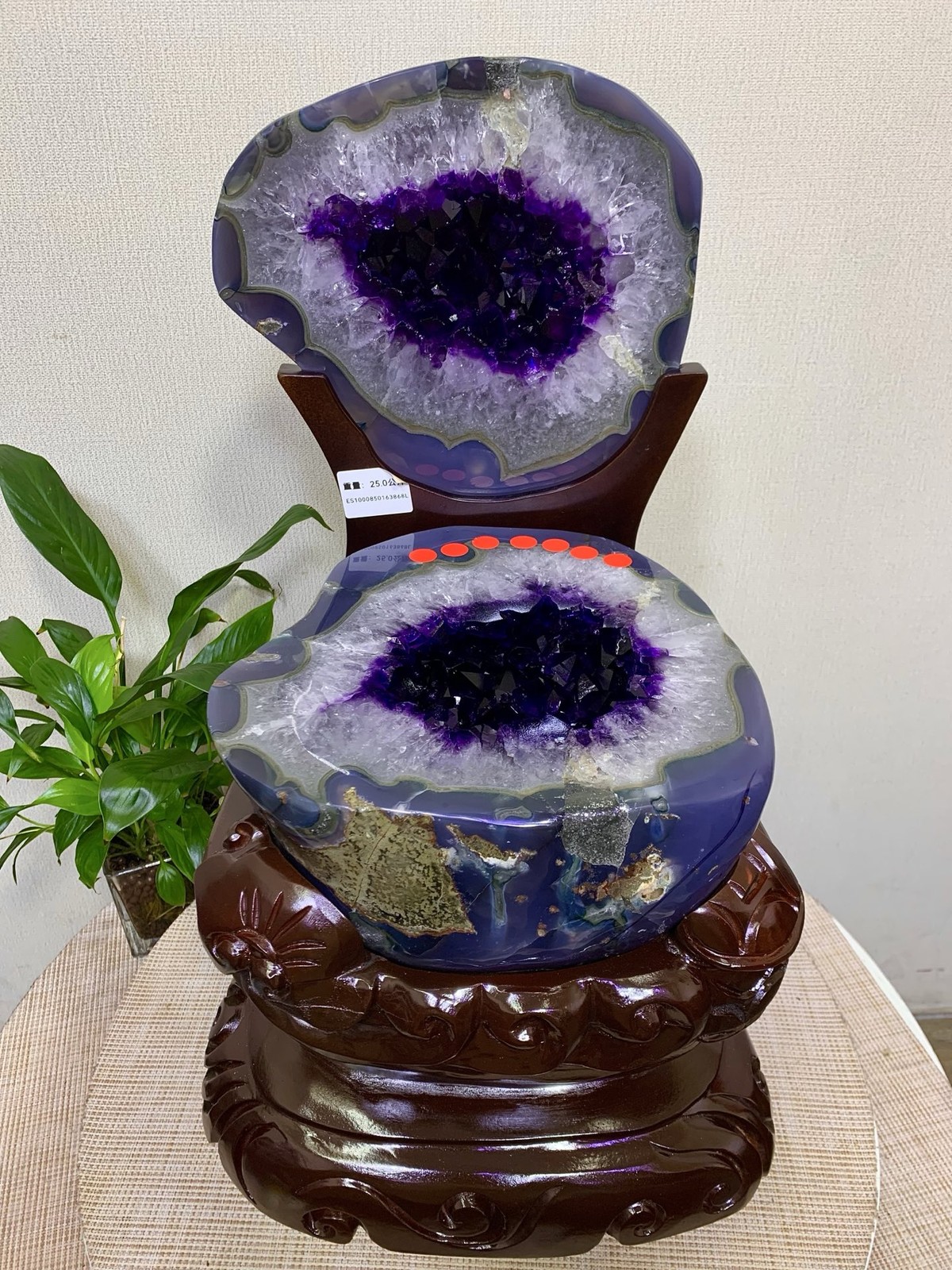 Natural Untreated Amethyst Cave Energy Storage Office Front Desk Decor Gift