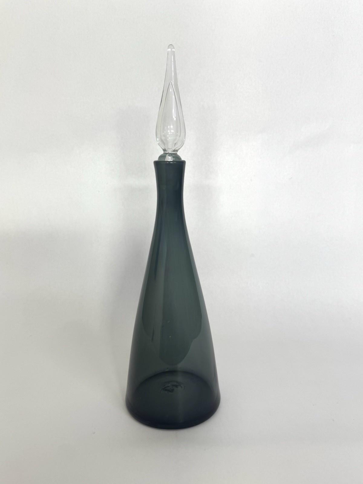 Vintage Blenko Charcoal 920 M Glass Decanter – Winslow Anderson - w/ Stopper