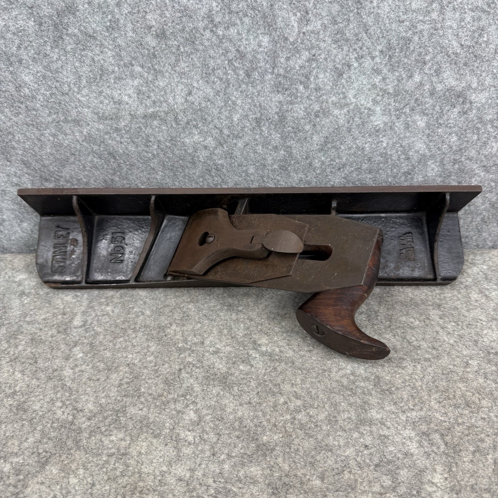 Antique Stanley Number 51 Chute Board Bench Plane With Blade Rare Hand Planer