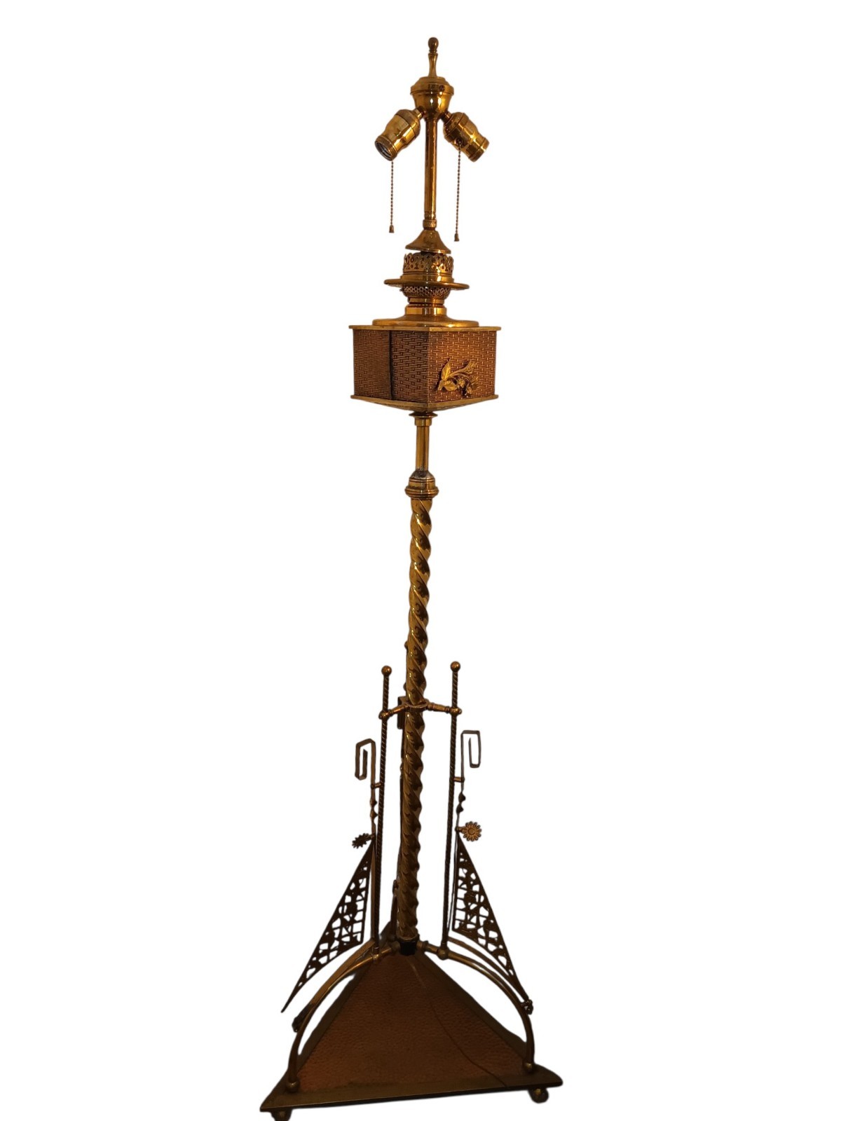 A Rare Stunning True masterpiece of historic design 1890 Victorian floor lamp