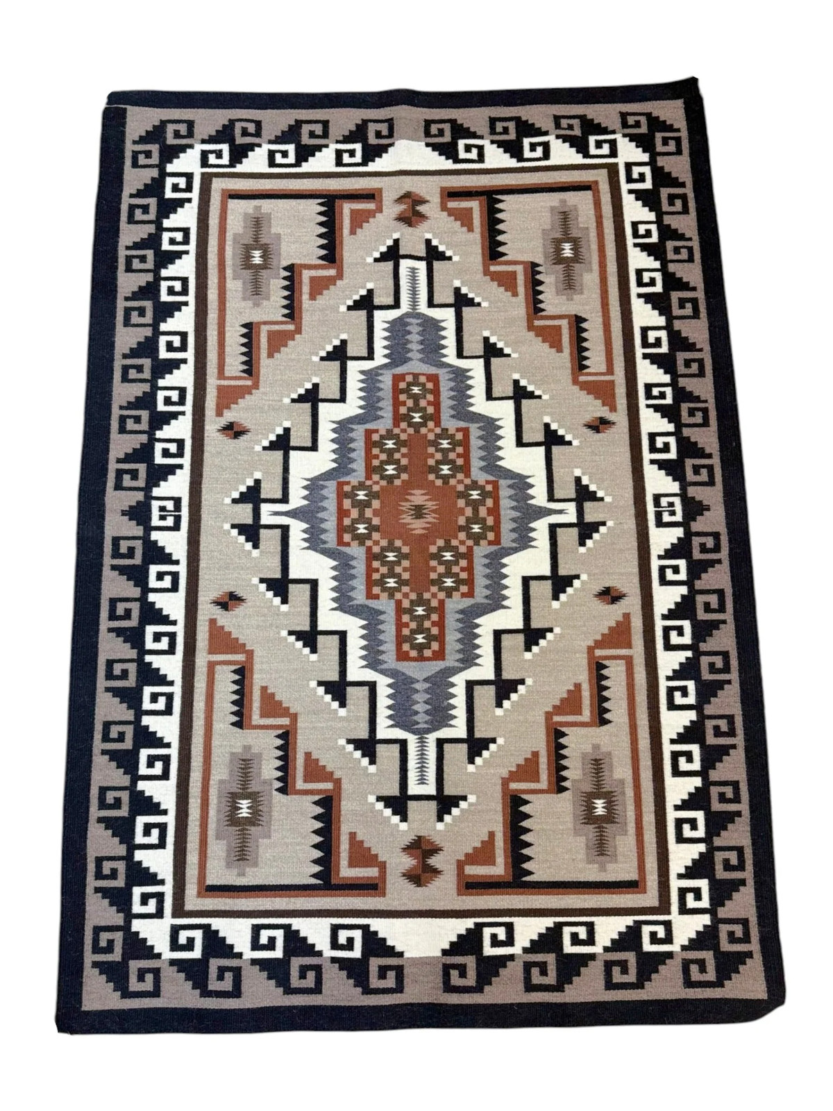 Margie Elwood, Rug, Two Grey Hills, Navajo, 45 Margie Elwood, Rug, Two Grey Hills, Navajo, 45