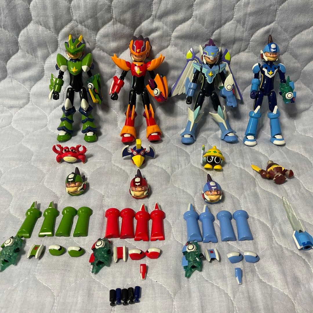 Meteor Mega Man Wave Battle Model Complete Set #b8e1cd Meteor Mega Man Wave Battle Model Complete Set #b8e1cd