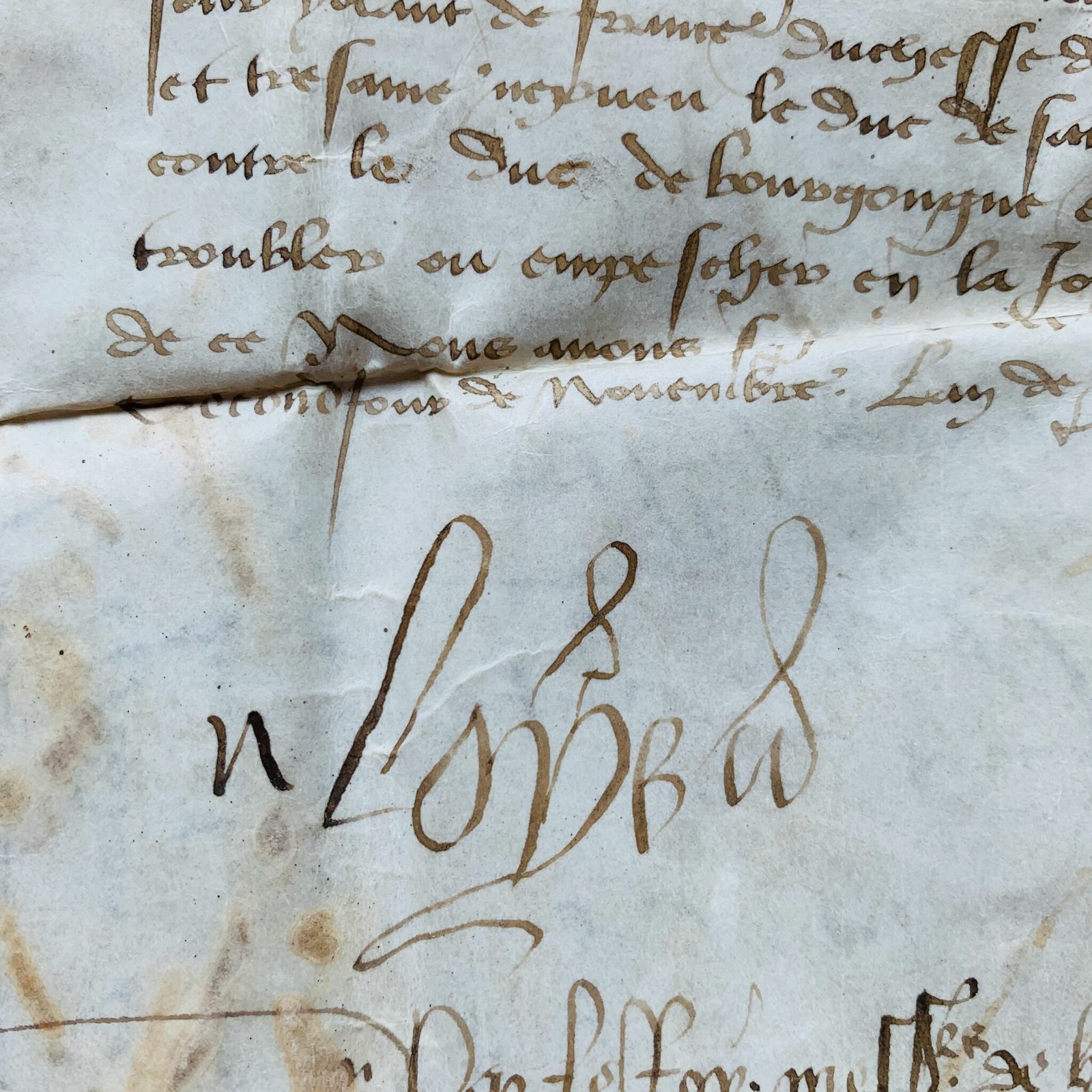 Louis XI promises his sister Yolande of France to defend her against Charles the... Louis XI promises his sister Yolande of France to defend her against Charles the...