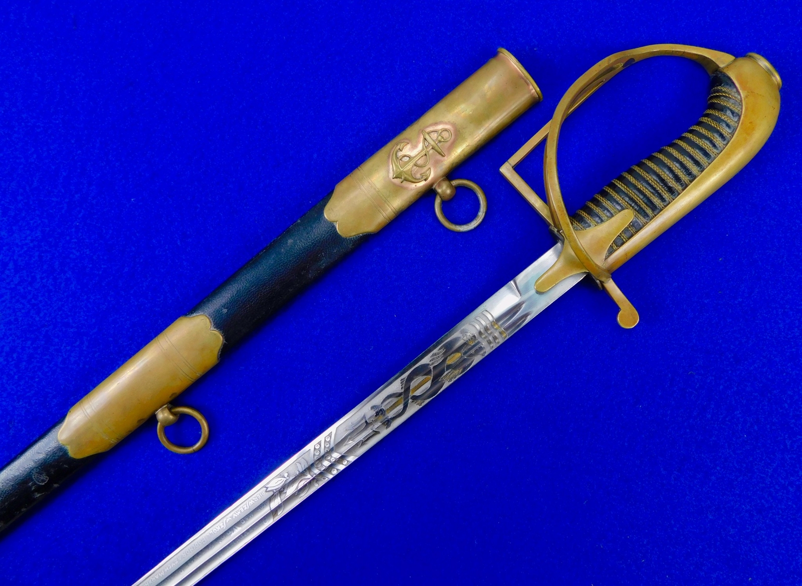 Rare WW2 Polish Navy Officer WZ 27 Presentation Saber w/ Papers Rare WW2 Polish Navy Officer WZ 27 Presentation Saber w/ Papers