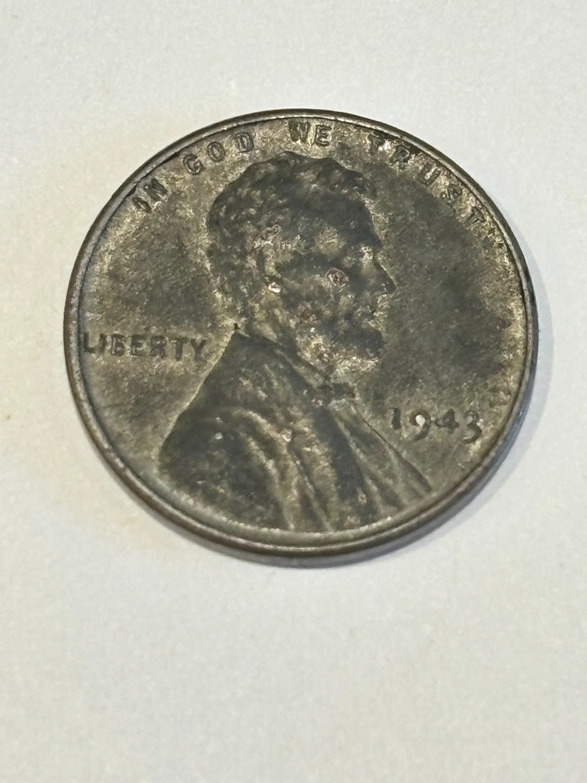1943 1C Lincoln Cent Steel Wheat Penny No Mint Mark