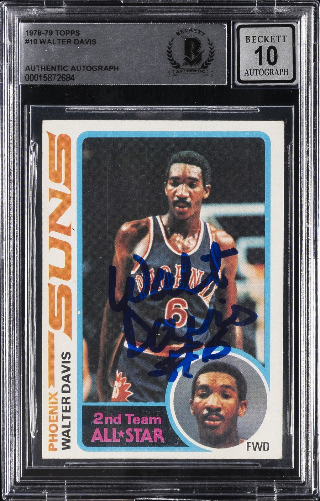 1978-79 TOPPS #10 WALTER DAVIS BGS AUTHENTIC