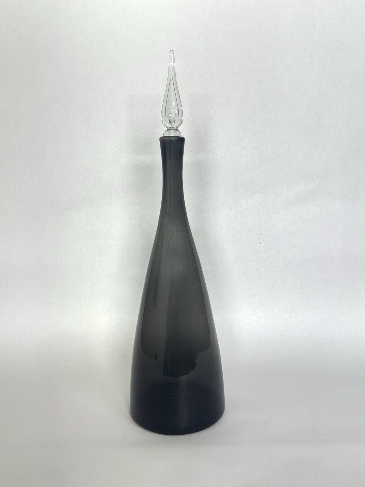 Vintage Blenko Charcoal 920 L Glass Decanter – Winslow Anderson - w/ Stopper