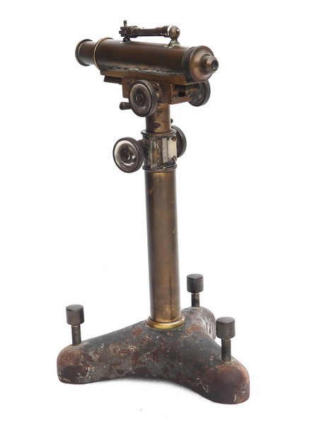 CIRCA 1900 ANTIQUE STANLEY LONDON MARINE NAUTICAL VERTICLE READING MICROSCOPE
