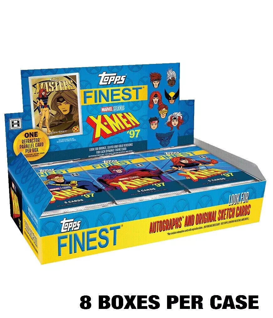 2025 TOPPS FINEST X-MEN 1997 '97 HOBBY 8-BOX CASE Marvel Studios Brand New 2025 TOPPS FINEST X-MEN 1997 '97 HOBBY 8-BOX CASE Marvel Studios Brand New
