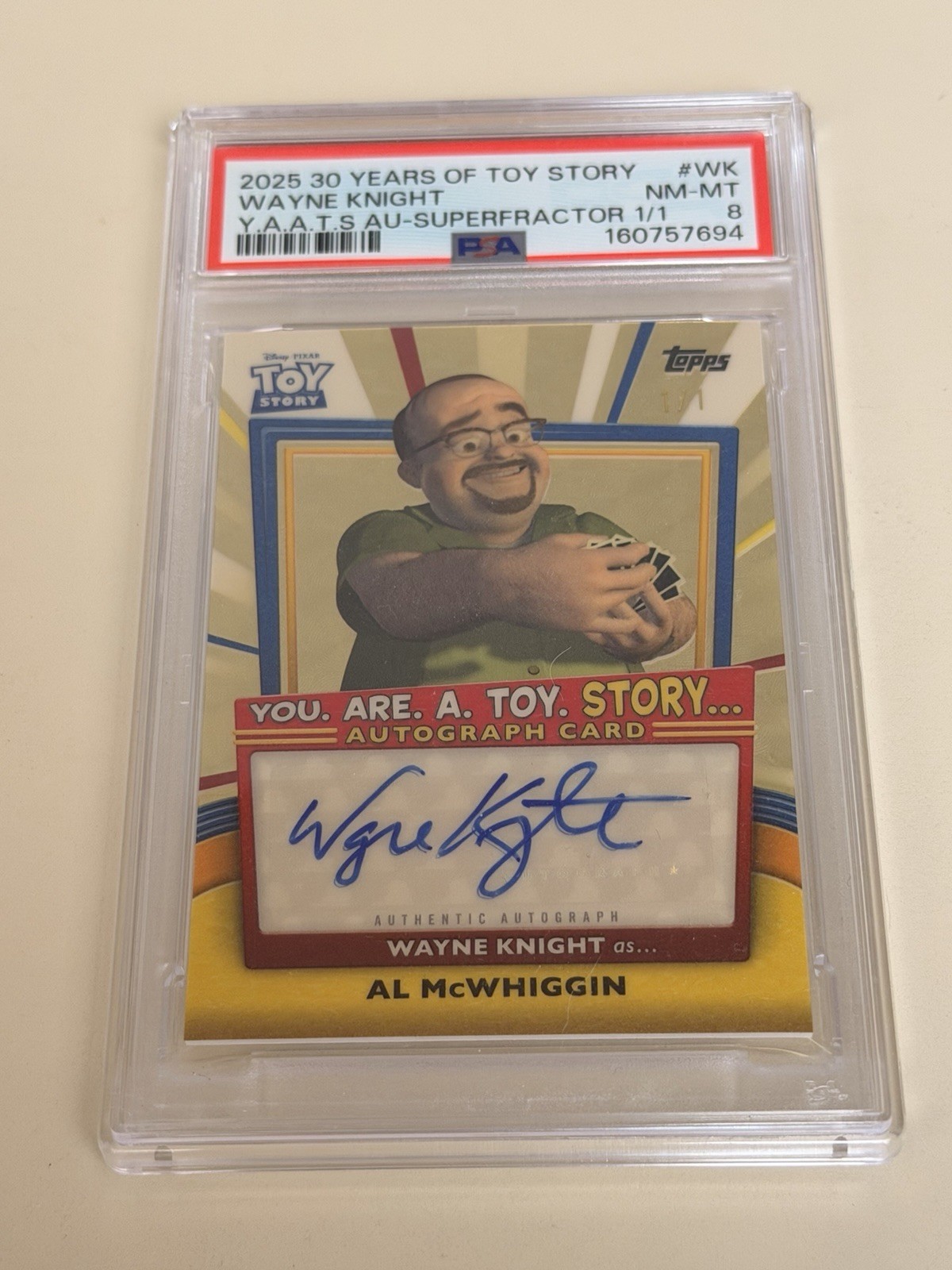 2025 Topps Toy Story 1/1 Wayne Knight as Al Mcwhiggin Complete Rainbow Set 2025 Topps Toy Story 1/1 Wayne Knight as Al Mcwhiggin Complete Rainbow Set