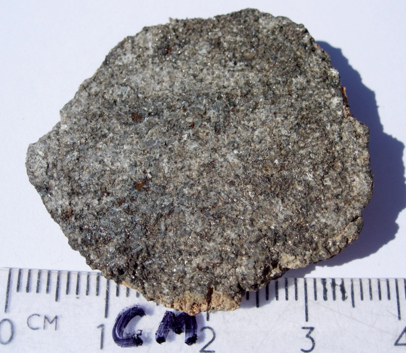 8.69 grams slice 35x29x4mm Ksar Ghilane 022 Achondrite Ungrouped meteorite + COA 8.69 grams slice 35x29x4mm Ksar Ghilane 022 Achondrite Ungrouped meteorite + COA