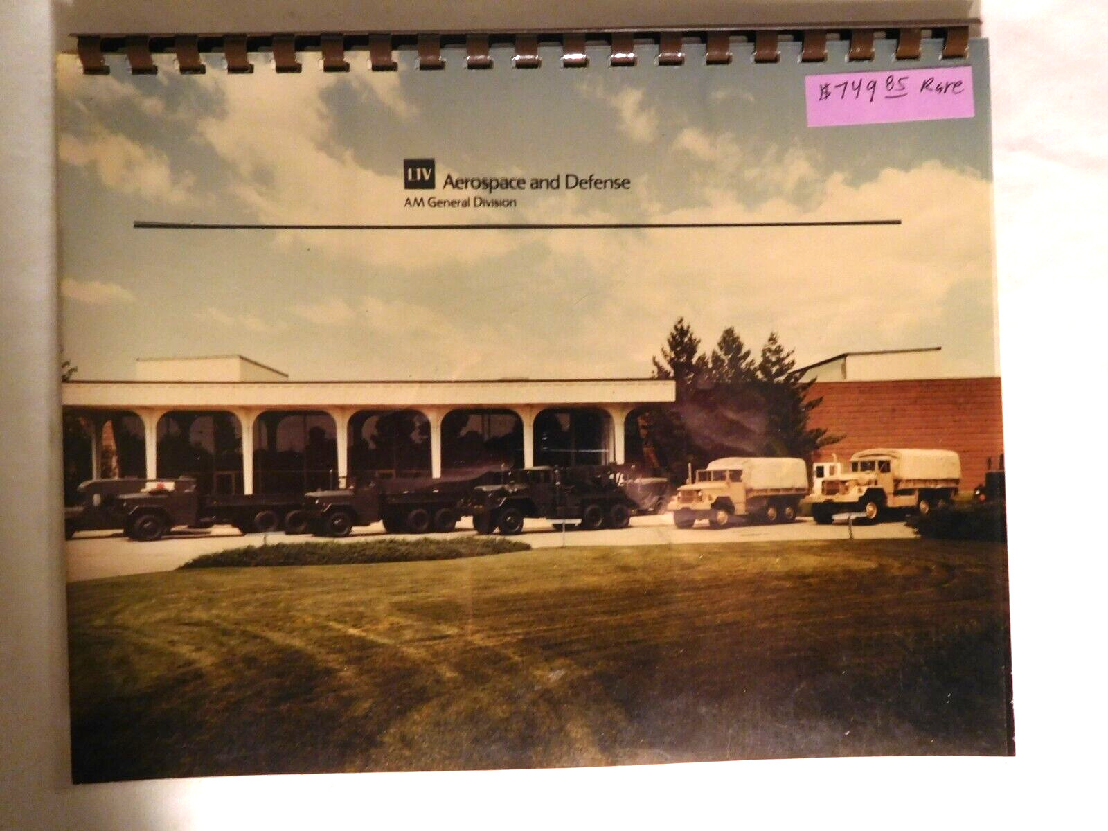 Rare Vintage 1985 LTV Aerospace & Defense of AM General TRUCK Sales Brochure