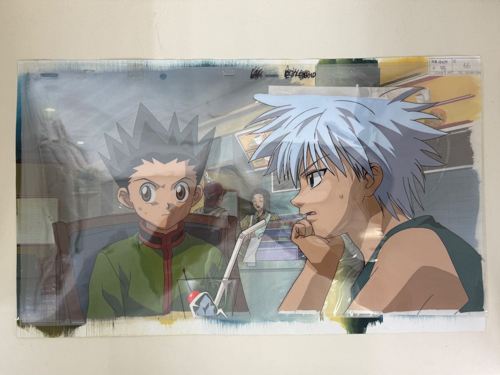 Hunter x Hunter Gon Killua Original Animation Cel A3 Large End Cell Anime Japan Hunter x Hunter Gon Killua Original Animation Cel A3 Large End Cell Anime Japan