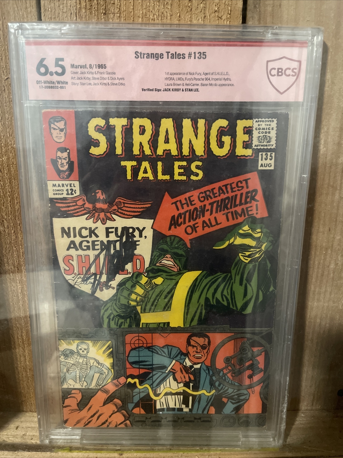 Strange Tales #135 CGC/CBCS 6.5 Signed Stan Lee & Jack Kirby Front Cover Strange Tales #135 CGC/CBCS 6.5 Signed Stan Lee & Jack Kirby Front Cover