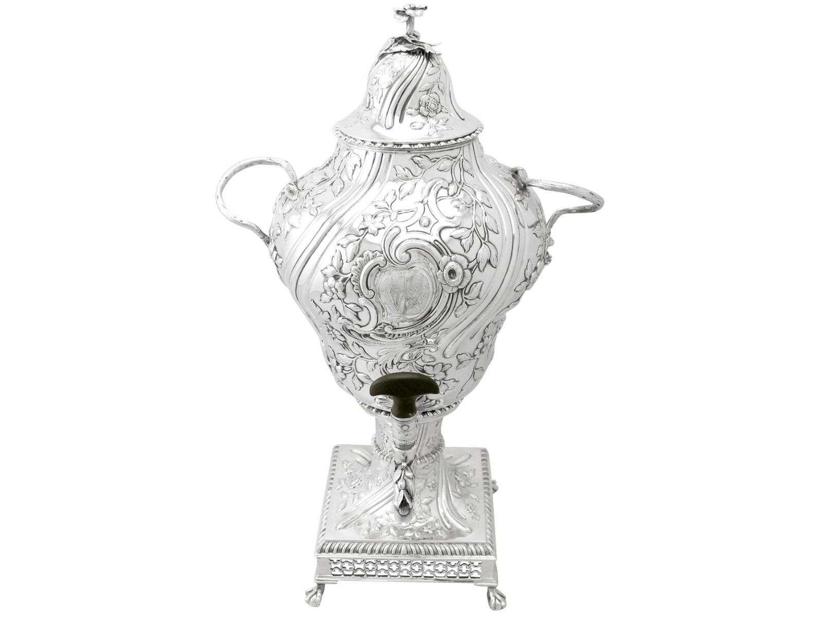 Antique George III Regency Style Sterling Silver Samovar Antique George III Regency Style Sterling Silver Samovar