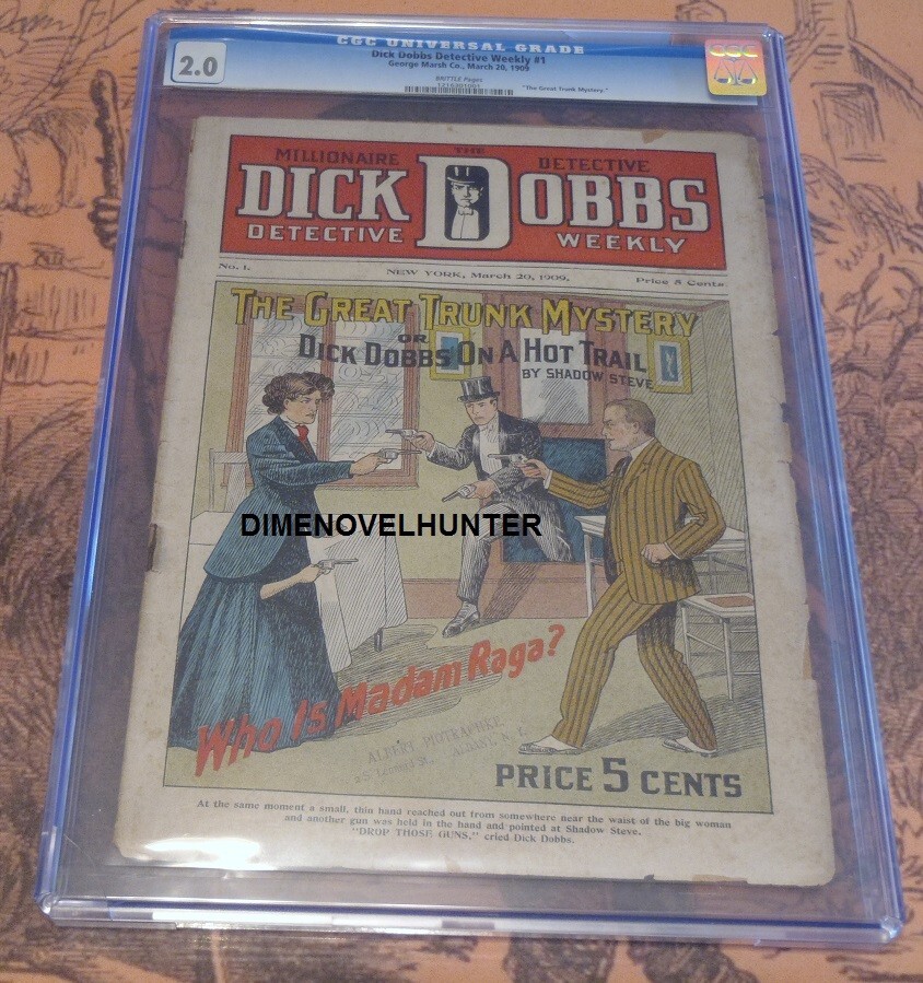 DICK DOBBS WEEKLY RARE ONLY COMPLETE COLLECTION IN THE WORLD 9 CGC DIME NOVELS DICK DOBBS WEEKLY RARE ONLY COMPLETE COLLECTION IN THE WORLD 9 CGC DIME NOVELS