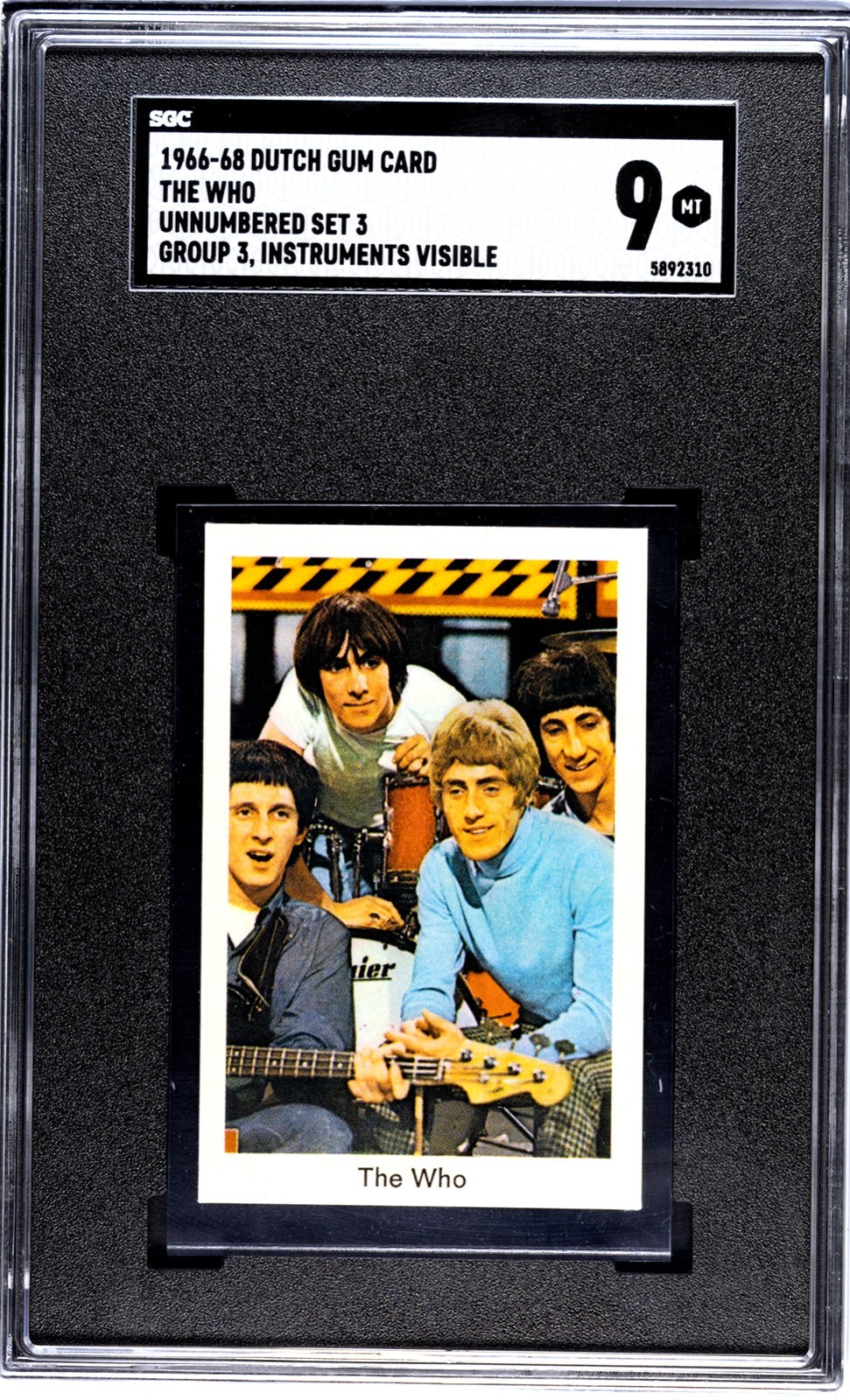 1966-68 Dutch Gum The Who SGC 9 MINT Roger Daltrey Pete Townshend Rock HOF 1990 1966-68 Dutch Gum The Who SGC 9 MINT Roger Daltrey Pete Townshend Rock HOF 1990