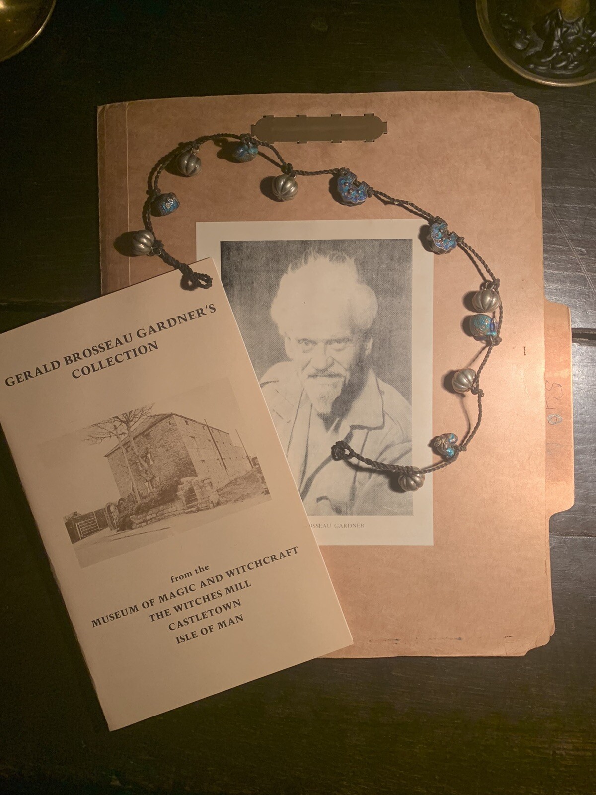 Antique Gerald Gardner Necklace Witchcraft Occult Ripley’s Vintage Wicca Antique Gerald Gardner Necklace Witchcraft Occult Ripley’s Vintage Wicca