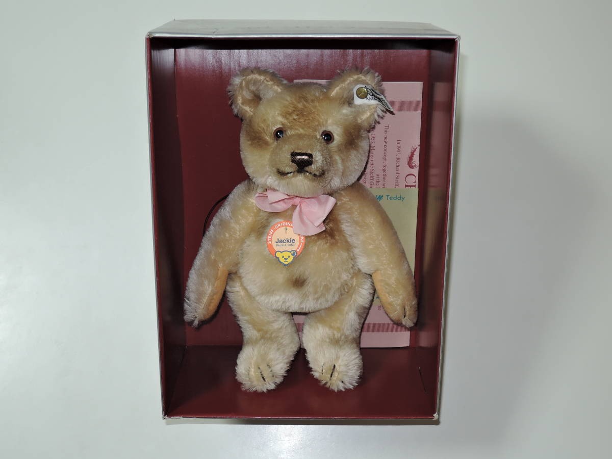 Plush Toy Steiff Jackie Teddy Bear 1953 Replica 25cm No.003033 Plush Toy Steiff Jackie Teddy Bear 1953 Replica 25cm No.003033