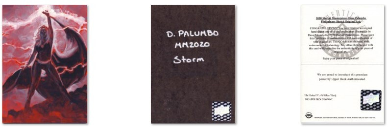 2020 Marvel Masterpieces Palumbo ORIGINAL ART Storm Preliminary Sketch PAINTING