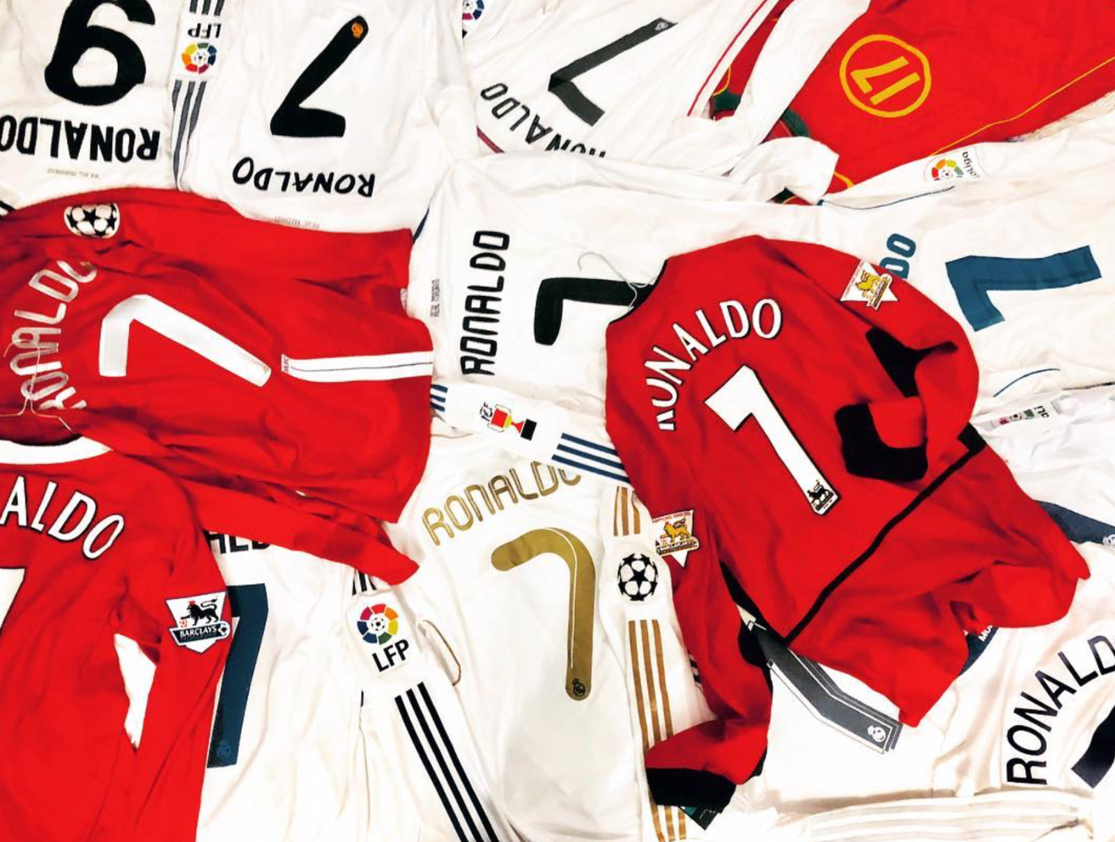 Ronaldo match issue shirts COLLECTION Formation, Final Moscow,... Real Madrid Ronaldo match issue shirts COLLECTION Formation, Final Moscow,... Real Madrid