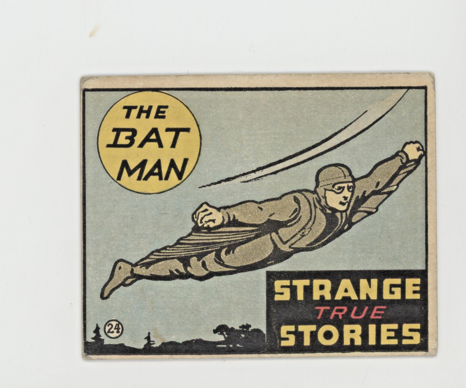 1936 R144 Wolverine Gum Strange True Stories #24 The Batman NO Creases
